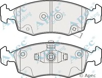 APEC BRAKING pad1871 -  Комплект тормозных колодок, дисковый тормоз